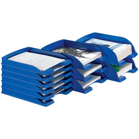 Vaschetta portacorrispondenza Leitz PLUS STANDARD in polistirene A4 blu 52270235